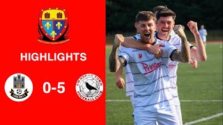 Caerleon 05 Cwmbrân Town  Gwent FA Senior cup  Quarter final highlights [upl. by Elbas]