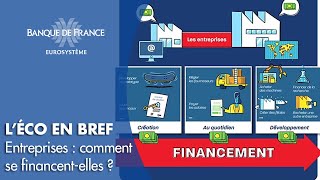 Comment les entreprises se financentelles   Banque de France [upl. by Tergram]