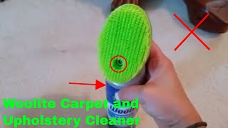 ✅ How To Use Woolite Carpet and Upholstery Cleaner Review [upl. by Eelatsyrc]