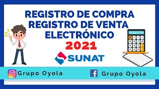 PLE 52  REGISTRO DE COMPRA Y REGISTRO DE VENTAS  SUNAT  PLE 52LIBROS ELECTRONICOS 2021 [upl. by Madalyn25]