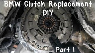 DIY BMW Clutch Replacement Part 1 [upl. by Suehtomit174]