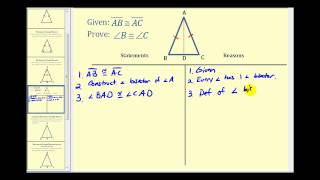 Proof The Isosceles Triangle Theorem [upl. by Nesiaj210]