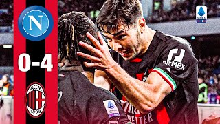 The Leão Díaz Show FOURNIL  Napoli 04 AC Milan  Highlights Serie A [upl. by Daffie517]