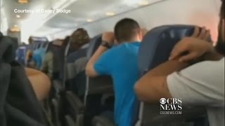 Watch Passengers brace for emergency plane landing [upl. by Airdnola]