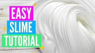 Easy How To Make Slime Tutorial For Beginners [upl. by Latoyia]