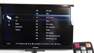 Samsung Serie 6 TV  Sender sortieren  manuell [upl. by Hanonew]