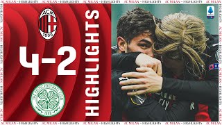 Highlights  AC Milan 42 Celtic  Europa League Matchday 5 [upl. by Llenej924]