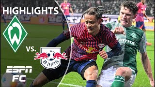 Werder Bremen vs RB Leipzig  Bundesliga Highlights  ESPN FC [upl. by Wain]