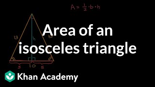 Area of an isosceles triangle [upl. by Iover]