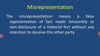 Misrepresentation [upl. by Tammi]