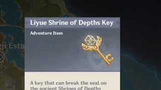 Liyue Shrine of Depths Key Location  Gate  Genshin Impact [upl. by Arvid]