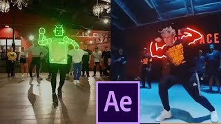 Glowing Lines Effect  Blottermedia Dance Effects After Effects Tutorial [upl. by Redman]