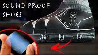 Sound Proof Black Panther Shoes Made From Aerogel  Retractable Nanotech quotSneakersquot [upl. by Yatnuahs]