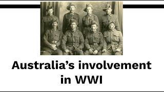 Australias involvement in World War I [upl. by Kolnos]