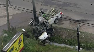 Police chase ends in deadly crash in northeast Houston [upl. by Daukas259]